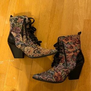 Floral booties
